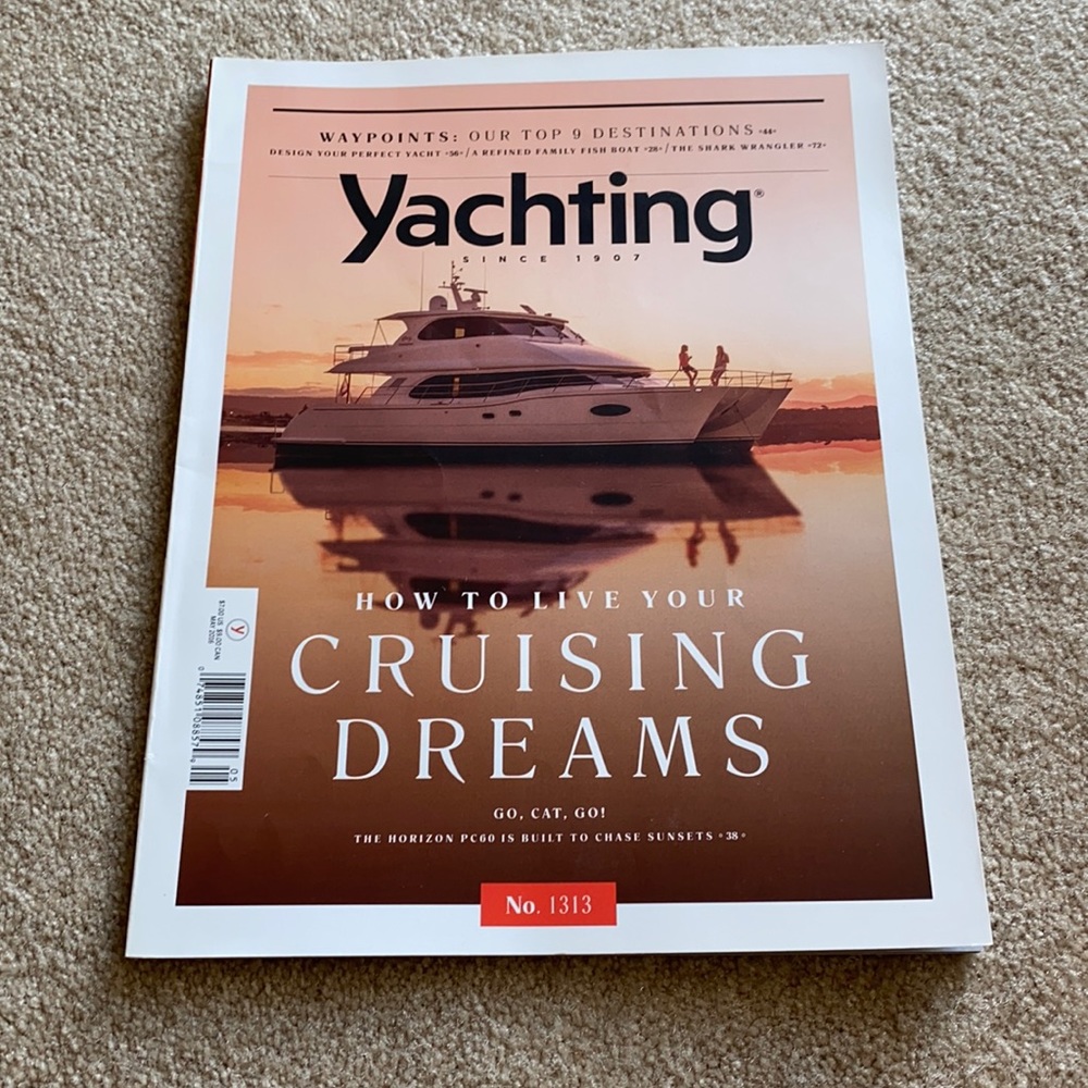 Yachting magazine tabletop May 2016 edition